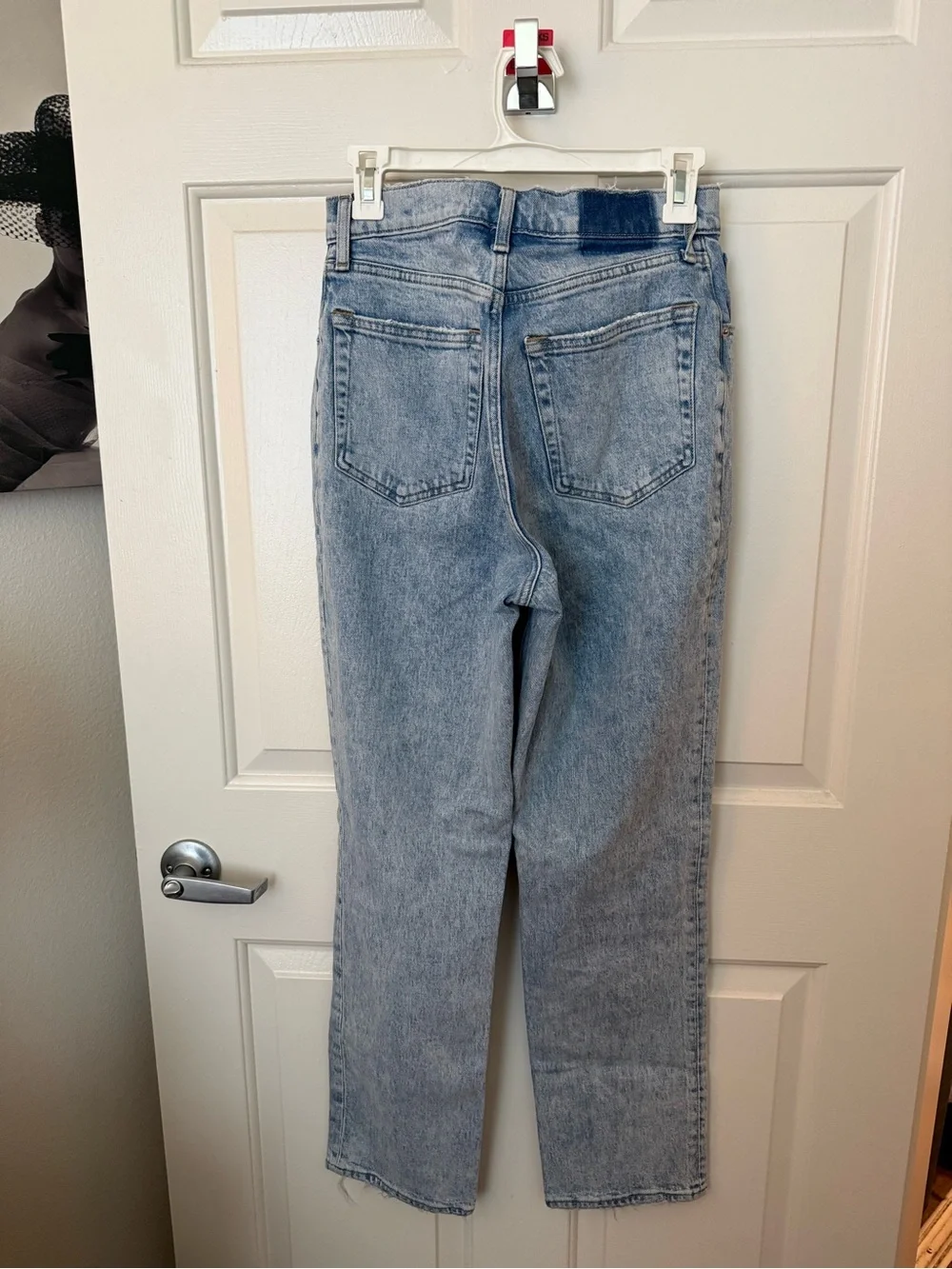 Abercrombie & Fitch Light Blue High-Rise Straight Jeans